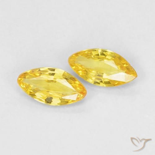 Shop natural 0.32ct Jaune moyen Saphir gems, Marquise, from Tanzanie at GemSelect. In stock, global shipping!
