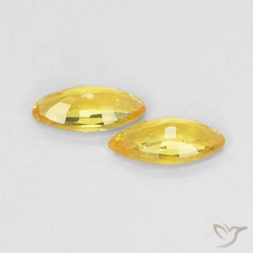 Shop natural 0.32ct Jaune moyen Saphir gems, Marquise, from Tanzanie at GemSelect. In stock, global shipping!