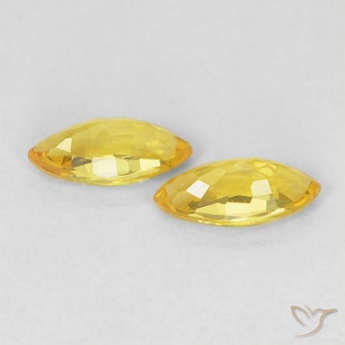 Shop natural 0.42ct Jaune moyen Saphir gems, Marquise, from Tanzanie at GemSelect. In stock, global shipping!