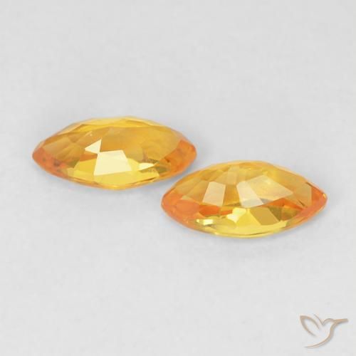 Shop natural 0.44ct Orange moyen Saphir gems, Marquise, from Tanzanie at GemSelect. In stock, global shipping!