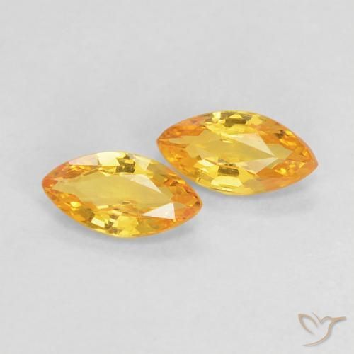 Shop natural 0.37ct Doré moyen Saphir gems, Marquise, from Tanzanie at GemSelect. In stock, global shipping!