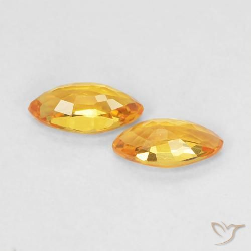 Shop natural 0.39ct Orange Doré Saphir gems, Marquise, from Tanzanie at GemSelect. In stock, global shipping!
