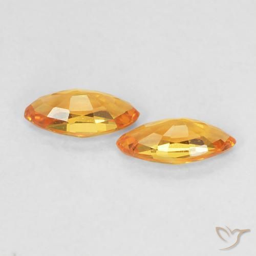 Shop natural 0.36ct Abricot orange Saphir gems, Marquise, from Tanzanie at GemSelect. In stock, global shipping!