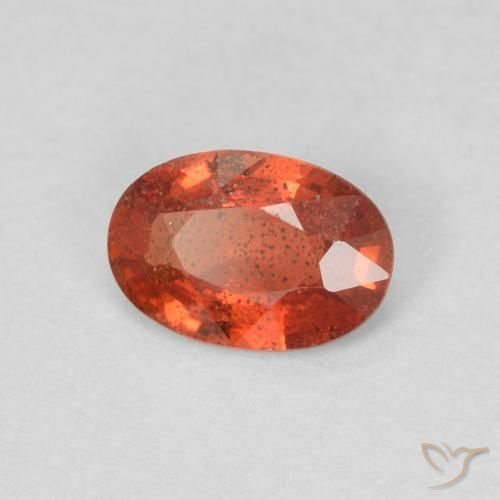 Saphir Rouge intense naturelle ovale, 0.46 ct, VS
