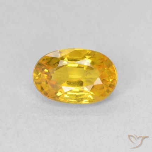 0.62ct Naturel Orange doré Saphir, ovale, VVS