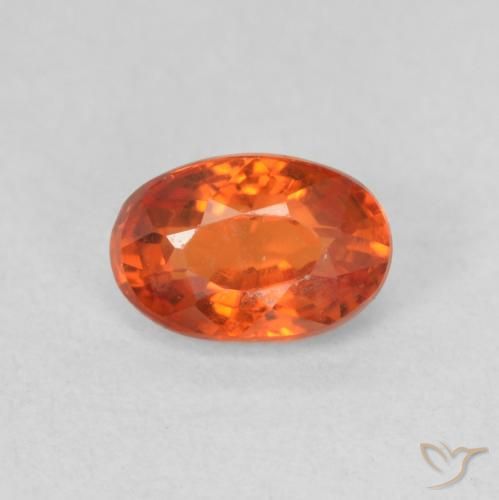 0.70ct Naturel Orange rougeâtre Saphir, ovale, VVS-VS