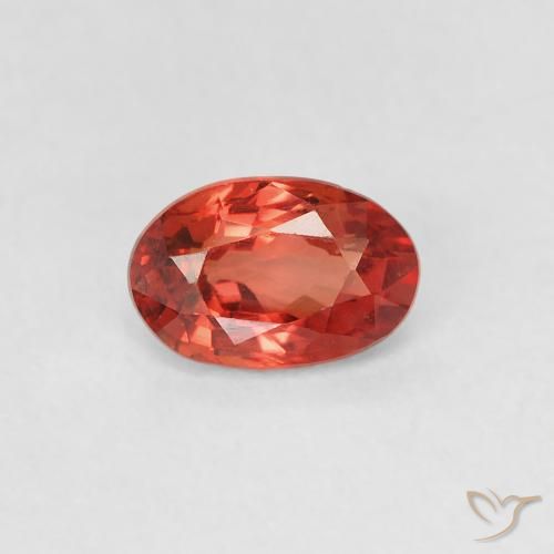 0.56ct Naturel Rouge moyen Saphir, ovale, VVS-VS