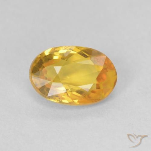 0.66ct Naturel Orange-or Saphir, ovale, VVS-VS