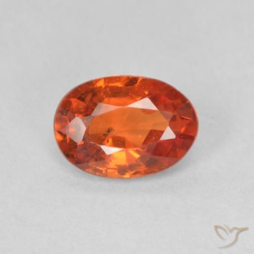 0.55ct Naturel Orange rougeâtre Saphir, ovale, VS