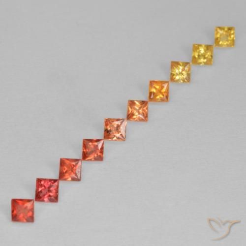 Shop natural 0.80ct Multicolore Saphir gems, Carré, from Tanzanie at GemSelect. In stock, global shipping!