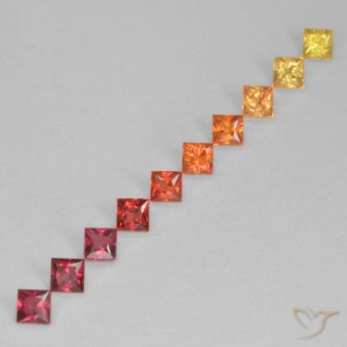 Shop natural 0.97ct Multicolore Saphir gems, Carré, from Tanzanie at GemSelect. In stock, global shipping!