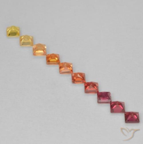 Shop natural 0.97ct Multicolore Saphir gems, Carré, from Tanzanie at GemSelect. In stock, global shipping!