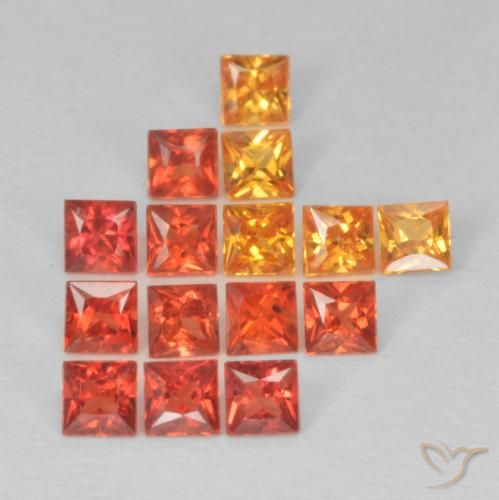 1.47ctw Naturel Multicolore Saphir, Carré, VS, Photo A