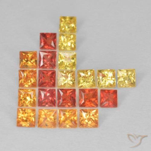 1.84ctw Naturel Multicolore Saphir, Carré, VS