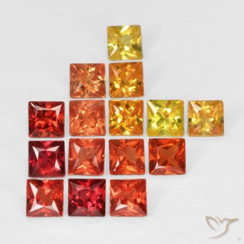 Achetez naturel 1.33ct Multicolore Saphir gems, Carré, En provenance Tanzanie chez GemSelect. En stock, livraison internationale!