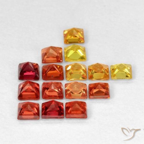 Achetez naturel 1.33ct Multicolore Saphir gems, Carré, En provenance Tanzanie chez GemSelect. En stock, livraison internationale!