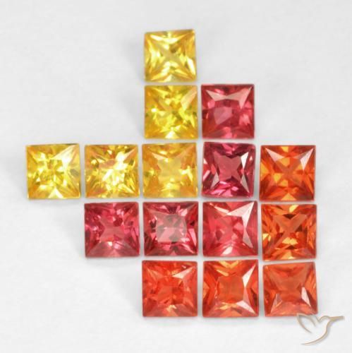 Shop natural 1.35ct Multicolore Saphir gems, Carré, from Tanzanie at GemSelect. In stock, global shipping!