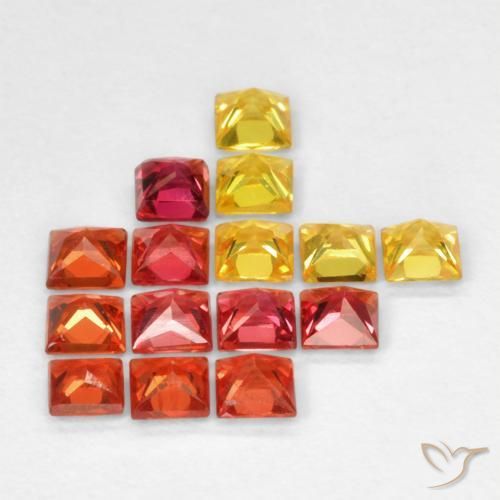Shop natural 1.35ct Multicolore Saphir gems, Carré, from Tanzanie at GemSelect. In stock, global shipping!