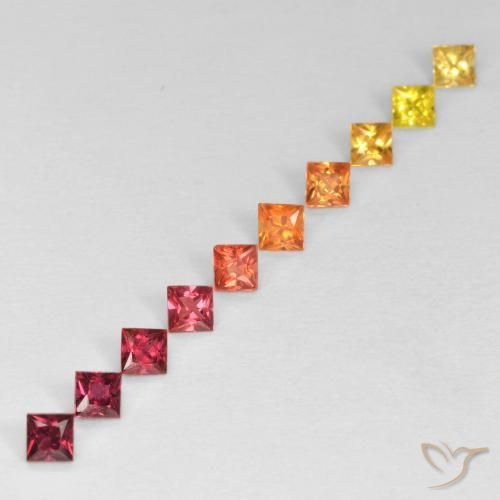 Shop natural 0.94ct Multicolore Saphir gems, Carré, from Tanzanie at GemSelect. In stock, global shipping!