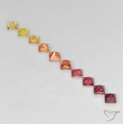 Shop natural 0.94ct Multicolore Saphir gems, Carré, from Tanzanie at GemSelect. In stock, global shipping!