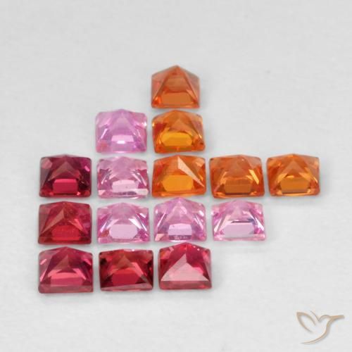 Shop natural 1.64ct Multicolore Saphir gems, Carré, from Tanzanie at GemSelect. In stock, global shipping!