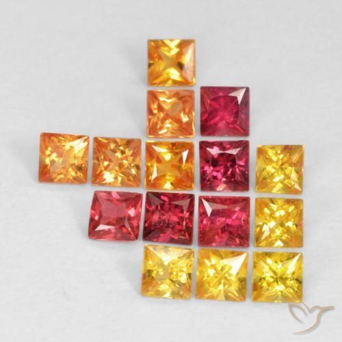 Shop natural 1.24ct Multicolore Saphir gems, Carré, from Tanzanie at GemSelect. In stock, global shipping!