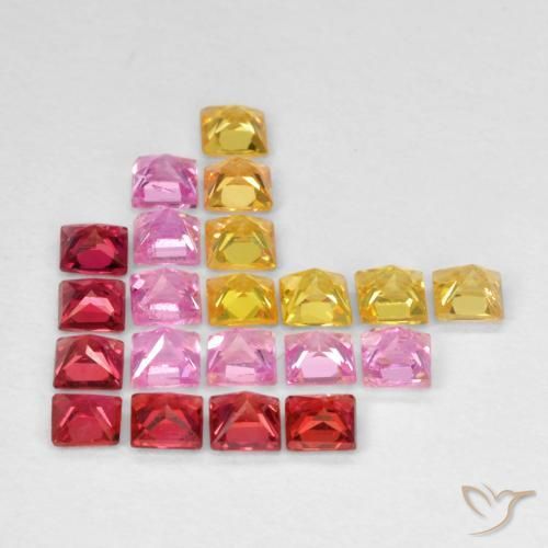 Shop natural 1.98ct Multicolore Saphir gems, Carré, from Tanzanie at GemSelect. In stock, global shipping!