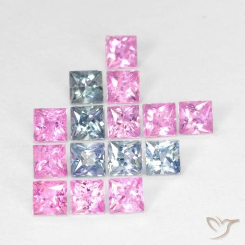 Shop natural 1.66ct Multicolore Saphir gems, Carré, from Tanzanie at GemSelect. In stock, global shipping!