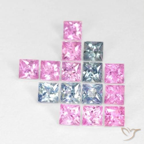 Shop natural 1.66ct Multicolore Saphir gems, Carré, from Tanzanie at GemSelect. In stock, global shipping!