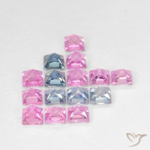 Shop natural 1.66ct Multicolore Saphir gems, Carré, from Tanzanie at GemSelect. In stock, global shipping!