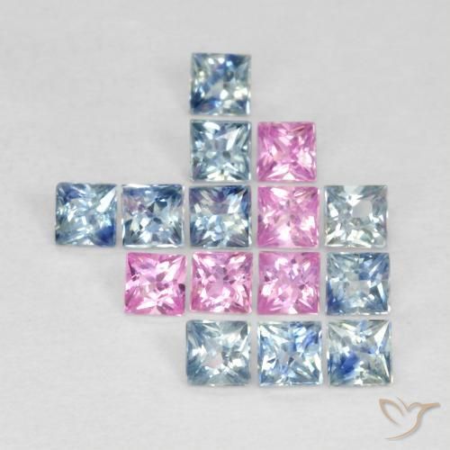 Shop natural 1.78ct Multicolore Saphir gems, Carré, from Tanzanie at GemSelect. In stock, global shipping!