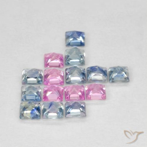 Shop natural 1.78ct Multicolore Saphir gems, Carré, from Tanzanie at GemSelect. In stock, global shipping!