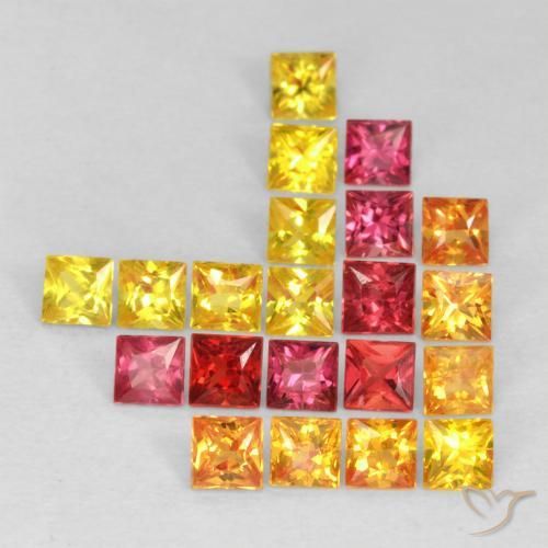 Shop natural 1.99ct Multicolore Saphir gems, Carré, from Tanzanie at GemSelect. In stock, global shipping!