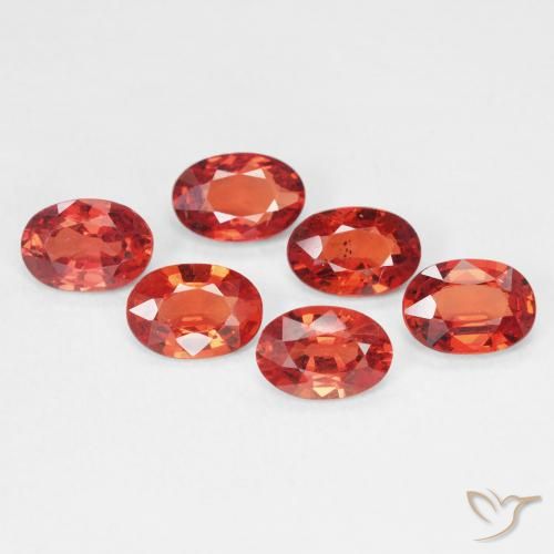 0.49ct Naturel Rouge cramoisi vif Saphir, ovale, VVS-VS