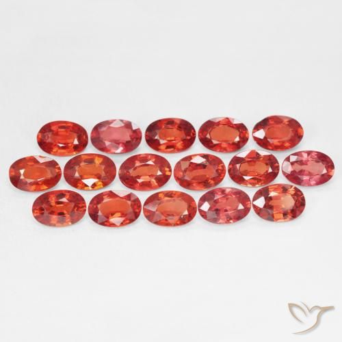 0.56ct Naturel Rouge cramoisi vif Saphir, ovale, VVS-VS
