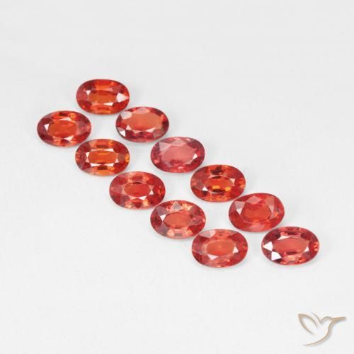 Saphir Rouge intense naturelle ovale, 0.63 ct, VVS-VS