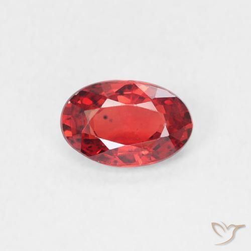 0.54ct Naturel Rouge écarlate Saphir, ovale, VVS-VS