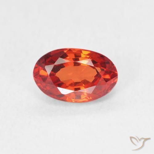 0.74ct Naturel Rouge moyen Saphir, ovale, VVS-VS