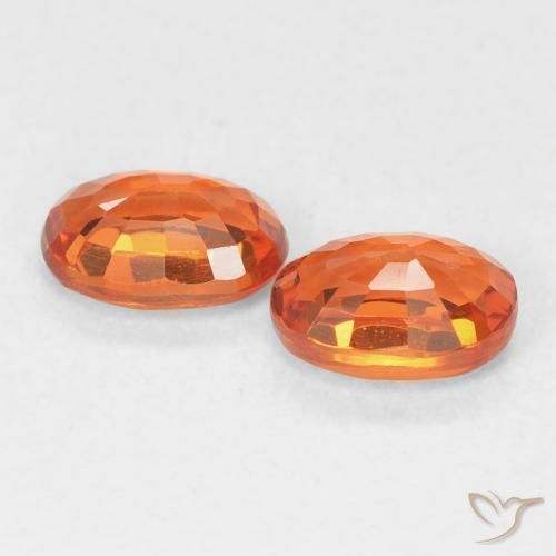 Shop natural 1.53ct Orange vif Saphir gems, ovale, from Tanzanie at GemSelect. In stock, global shipping!