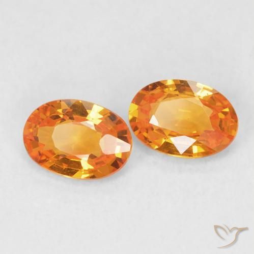 Shop natural 1.02ct Ambre orange Saphir gems, ovale, from Tanzanie at GemSelect. In stock, global shipping!