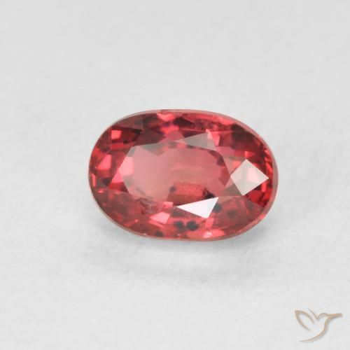 Saphir Rouge foncé naturelle ovale, 1.00 ct, VS