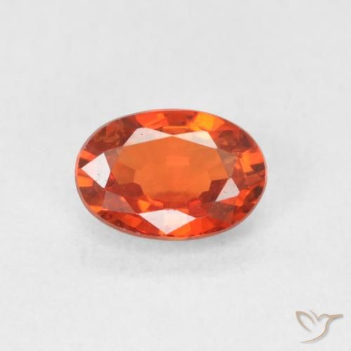 0.67ct Naturel Orange rougeâtre Saphir, ovale, VVS-VS