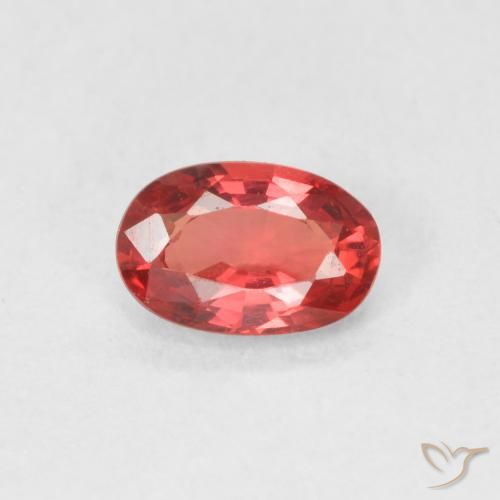 0.54ct Naturel Rouge écarlate Saphir, ovale, VVS-VS