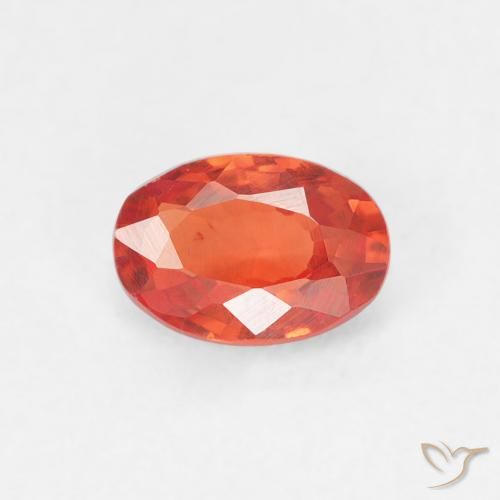 0.55ct Naturel Orange moyen Saphir, ovale, VVS-VS