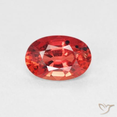 0.65ct Naturel Rouge intense Saphir, ovale, VS