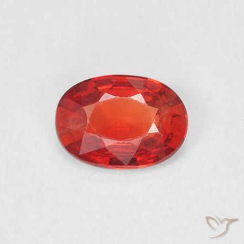 0.44ct Naturel Rouge vif Saphir, ovale, VS