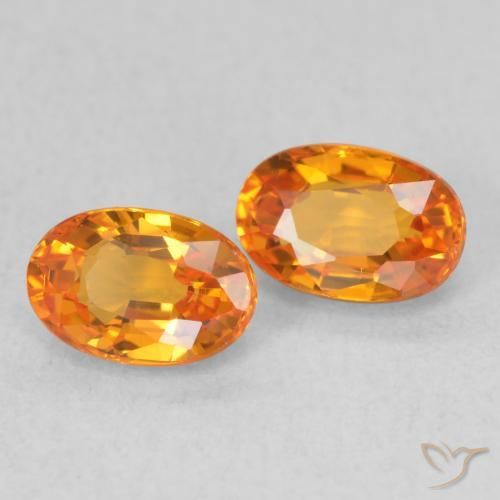 Shop natural 1.44ct Orange vif Saphir gems, ovale, from Tanzanie at GemSelect. In stock, global shipping!