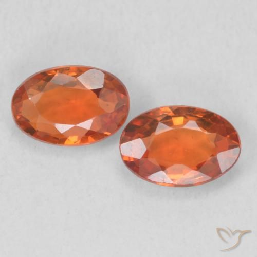 1.16ctw Naturel Orange vif Saphir, ovale, VVS-VS