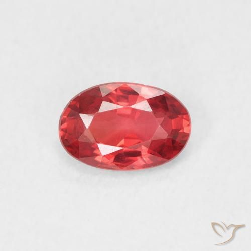 0.51ct Naturel Rouge écarlate Saphir, ovale, VVS-VS