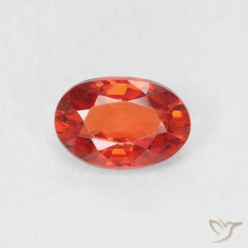 0.70ct Naturel Rouge moyen Saphir, ovale, VVS-VS, Photo A